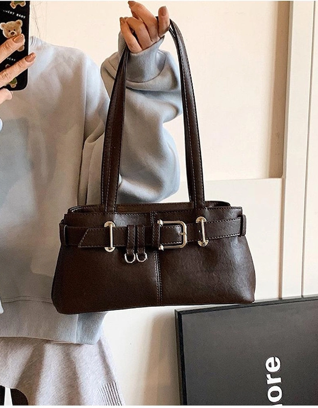 Womens/Ladies Josephine Belted Shoulder Bag, 6 of 5