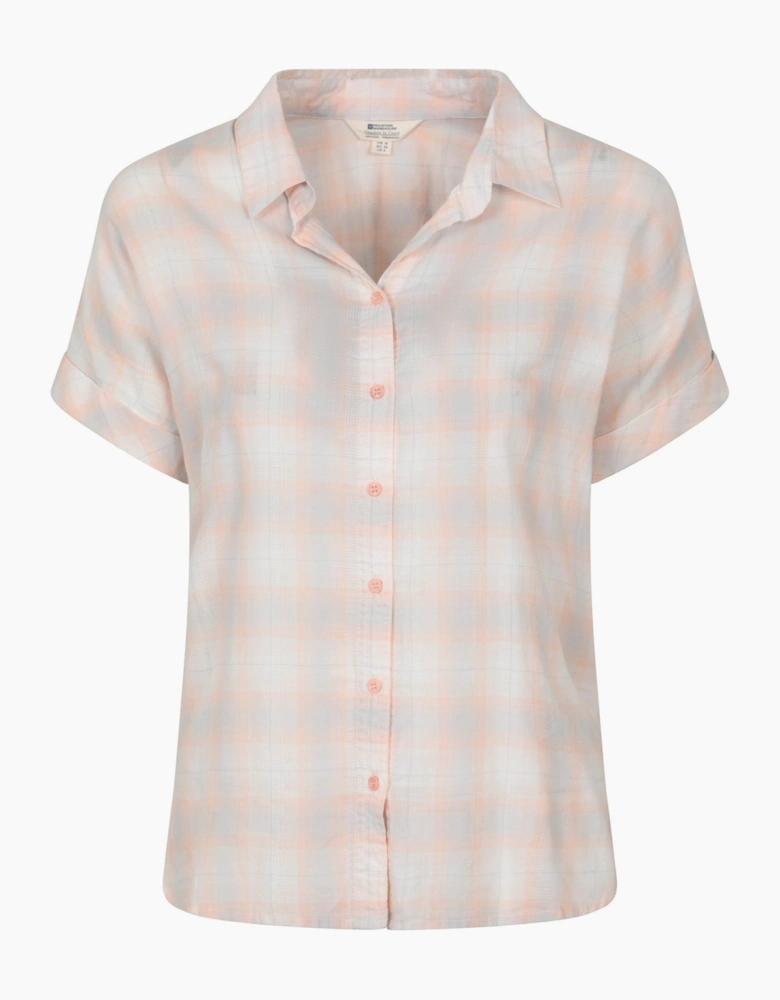 Womens/Ladies Palm Checked Relaxed Fit Shirt