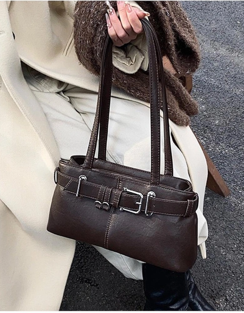 Womens/Ladies Josephine Belted Shoulder Bag