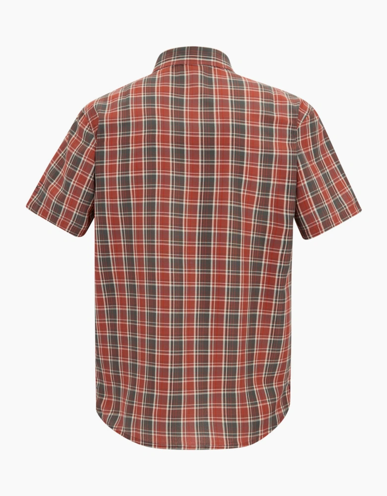 Mens Mindano Multi Check Short-Sleeved Shirt