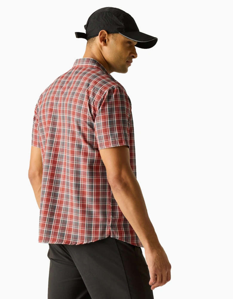 Mens Mindano Multi Check Short-Sleeved Shirt