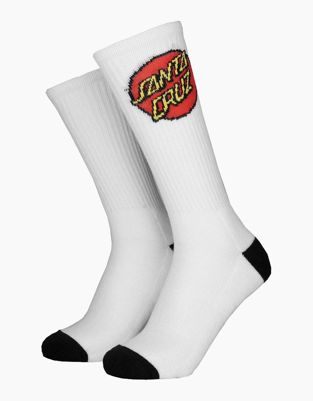 Mens Classic Dot 2 Pack Crew Socks, 2 of 1