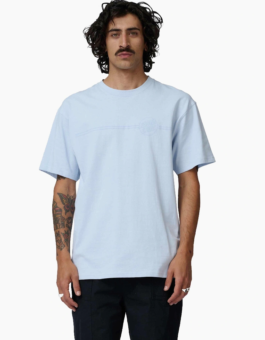 Santa Cruz Men's Blue Screaming Hand Short Sleeve T-Shirt  38 M