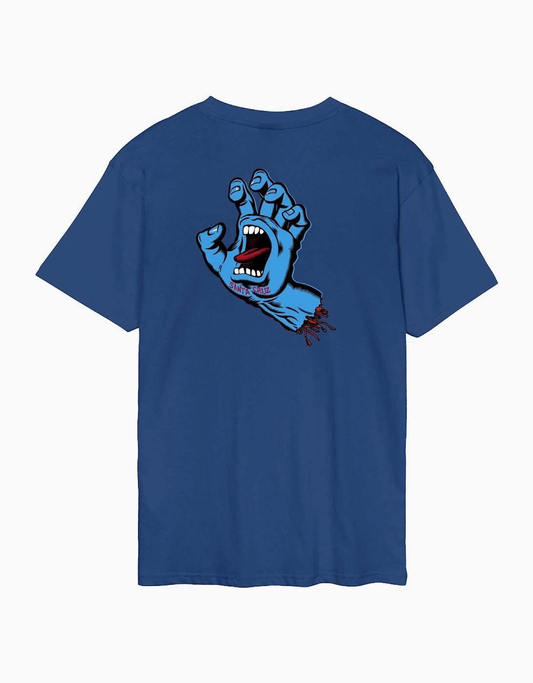 Santa Cruz Men's Navy Screaming Hand Short Sleeve T-Shirt  38 M