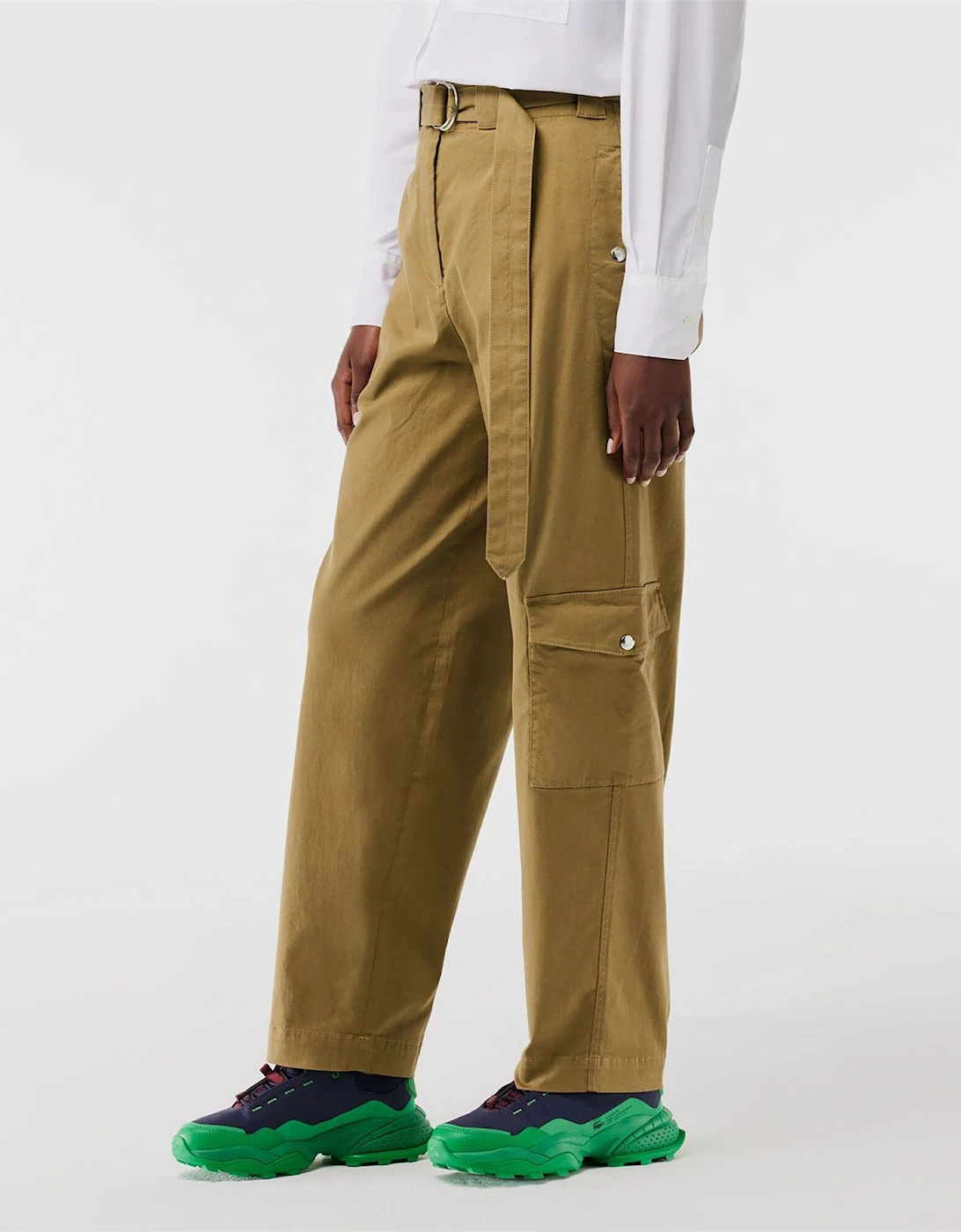 Cotton Gabardine Cargo Pants
