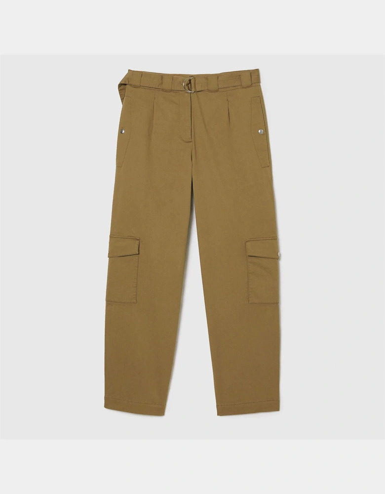 Cotton Gabardine Cargo Pants