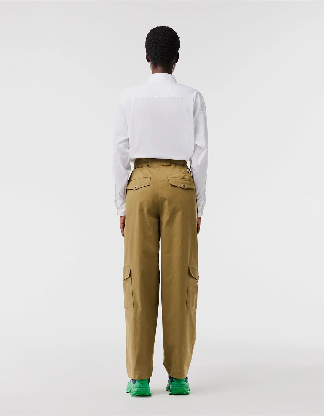 Cotton Gabardine Cargo Pants