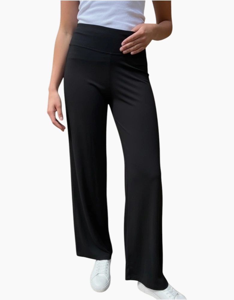 Ex M&S Womens Flare Leg Leggings Cotton Trouser