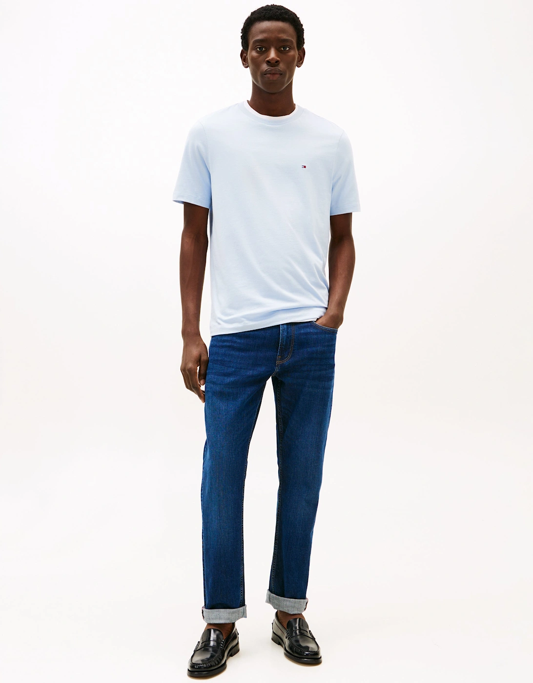 Essential Seasonal Regular Fit Solid Mens T-Shirt - Breezy Blue