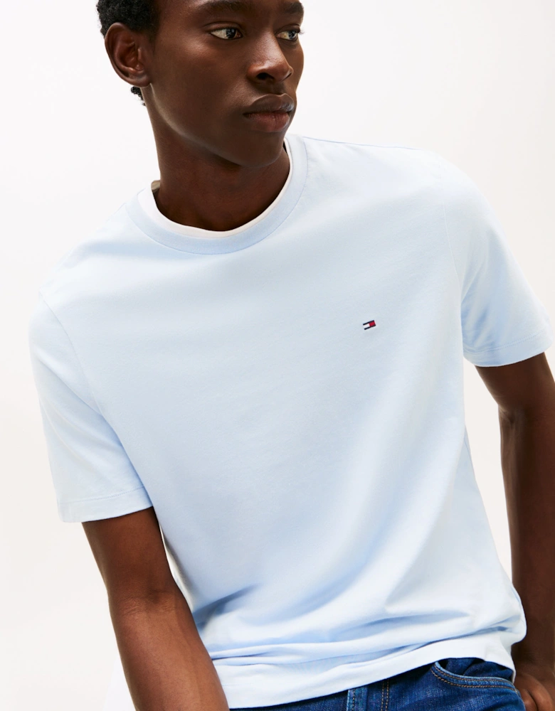Essential Seasonal Regular Fit Solid Mens T-Shirt - Breezy Blue