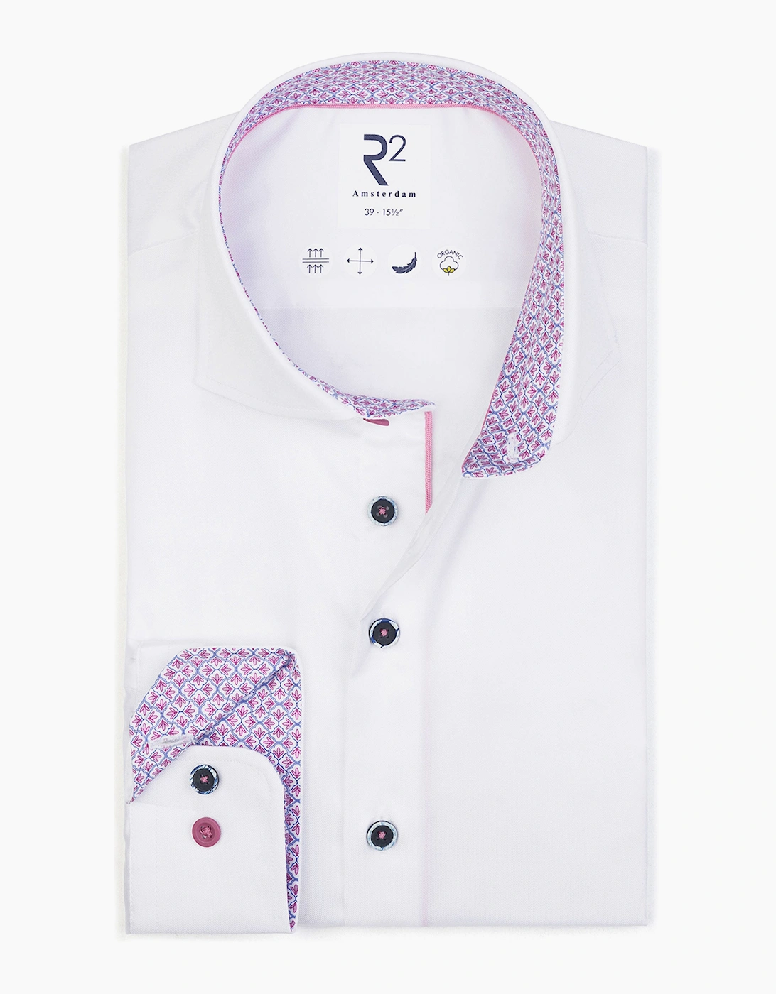 CUT AWAY COLLAR LONG SLEEVED SHIRT WHITE, 3 of 2