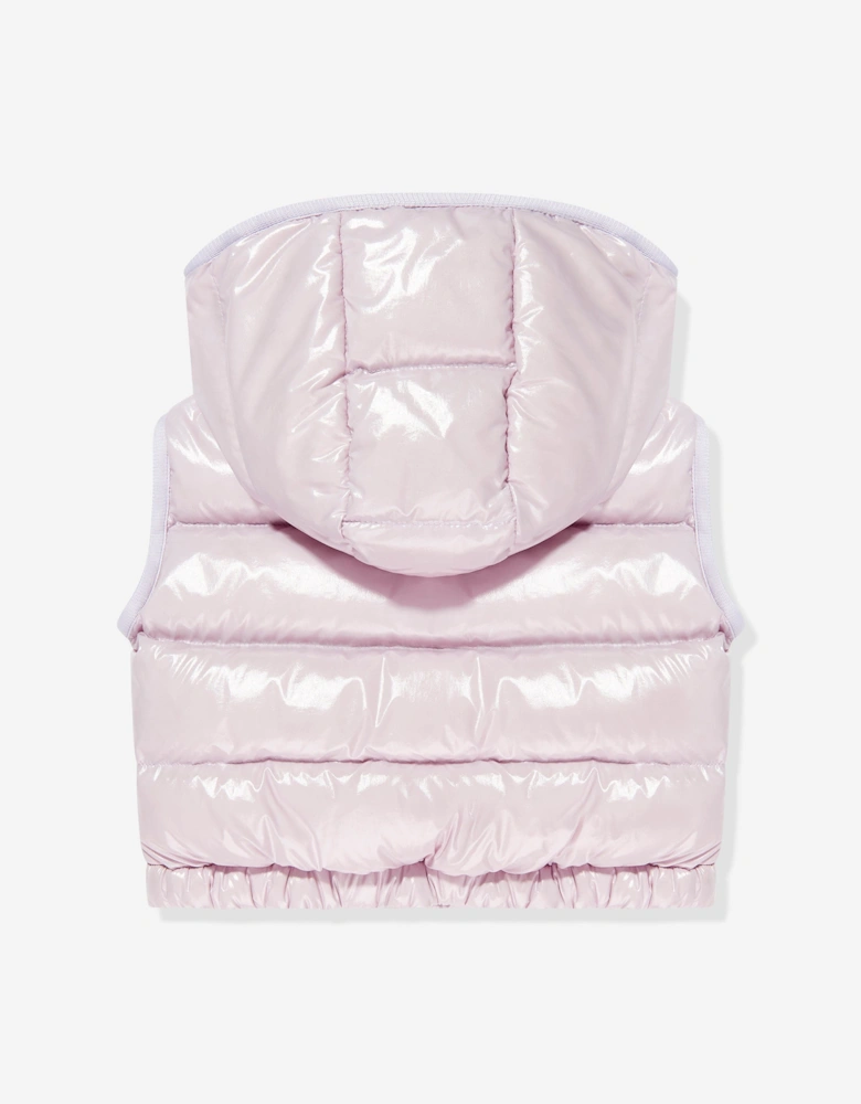 Moncler Enfant Girls Down Padded Kamile Gilet in Purple