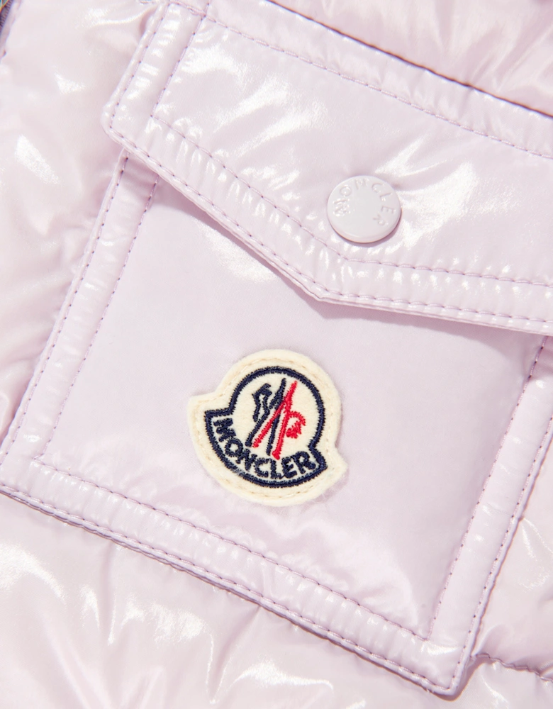 Moncler Enfant Girls Down Padded Kamile Gilet in Purple