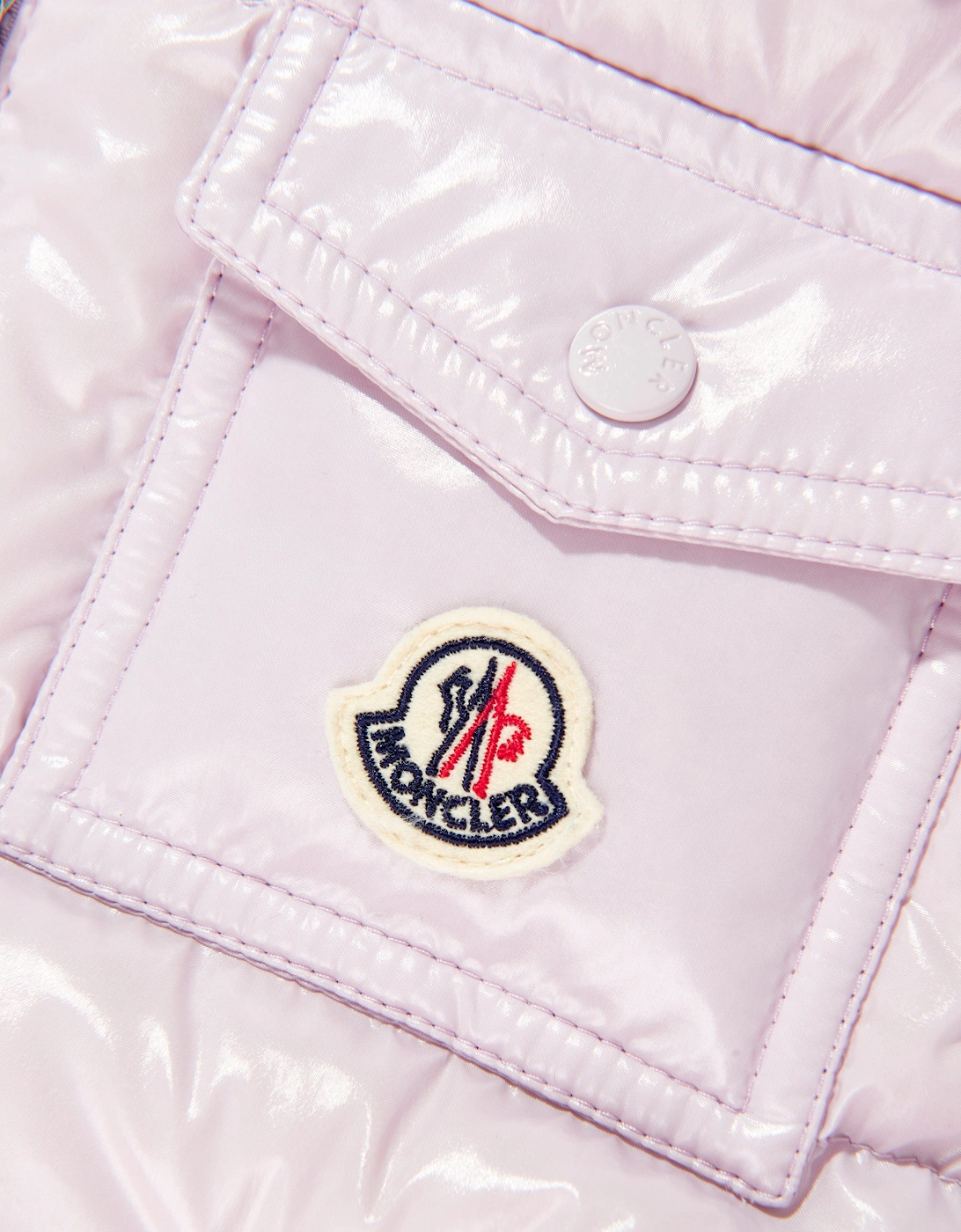 Moncler Enfant Girls Down Padded Kamile Gilet in Purple