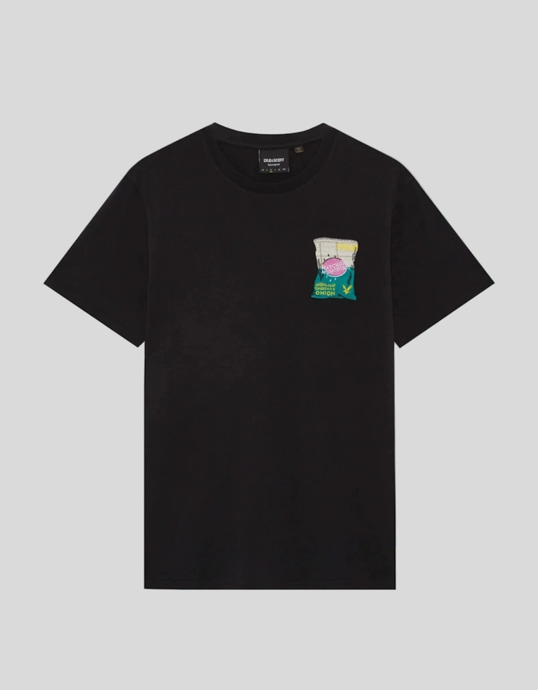 Embroidered Graphic Crew Neck T-Shirt