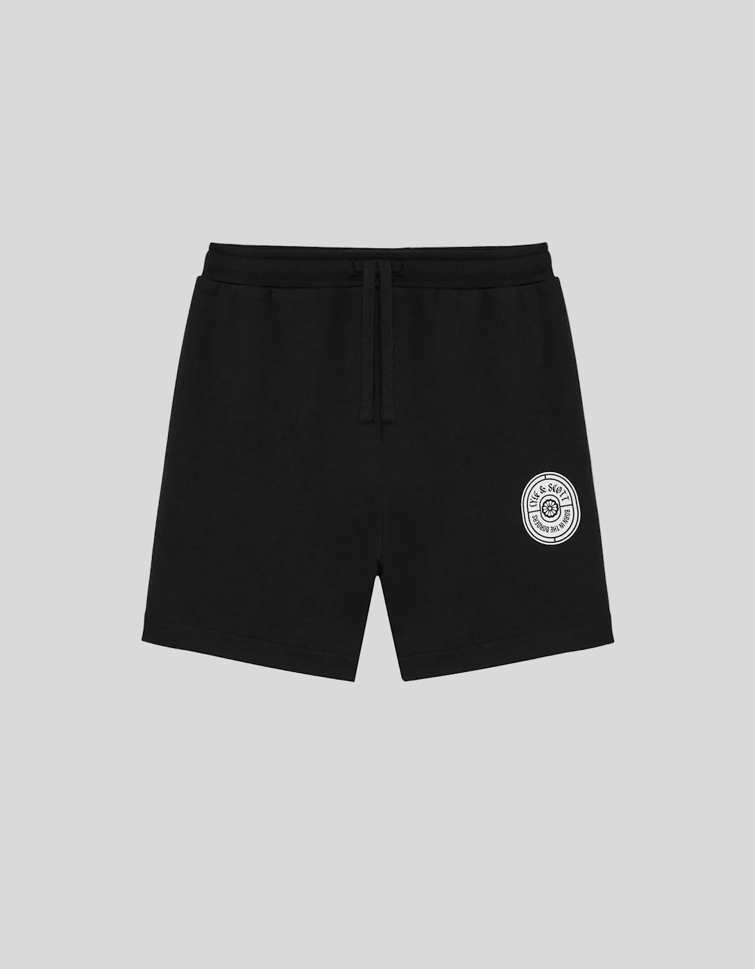 Graphic Badge Cotton Sweat Shorts
