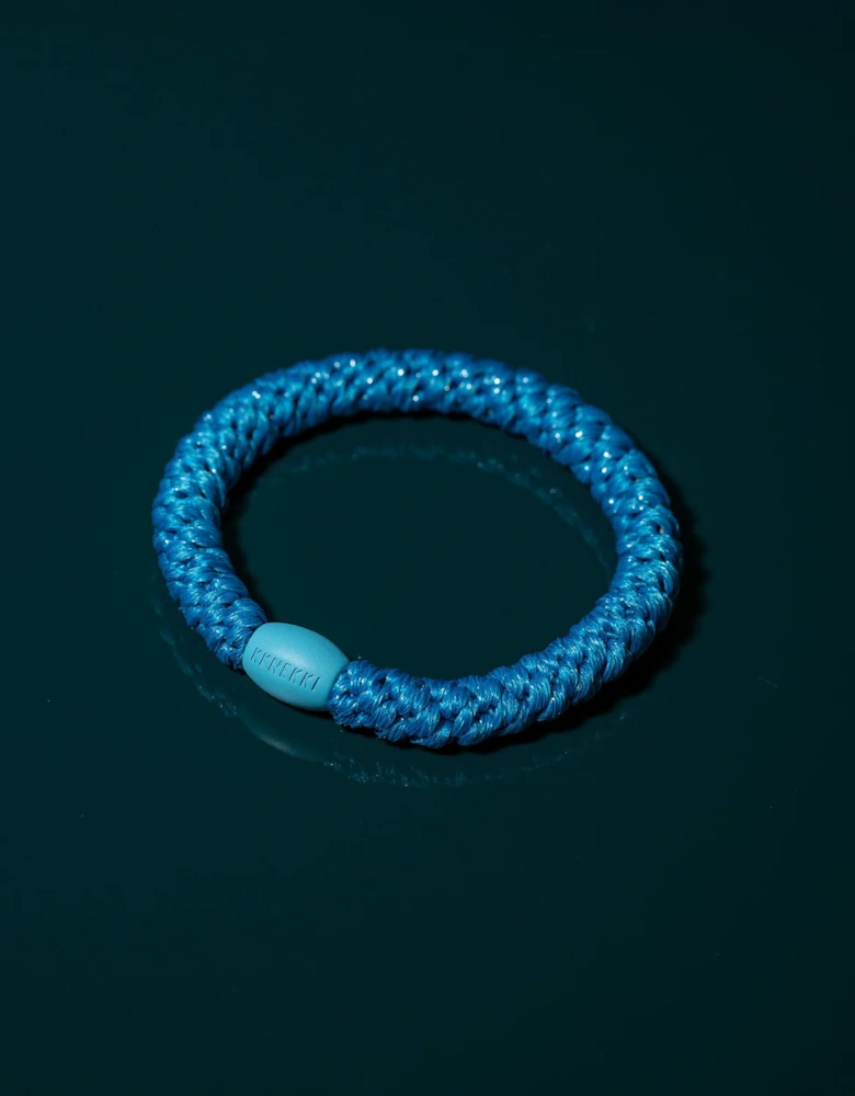 band in azure blue glitter