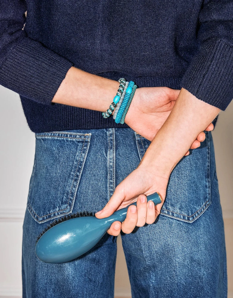 band in azure blue glitter