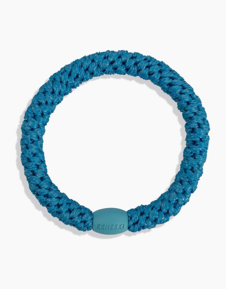 band in azure blue glitter