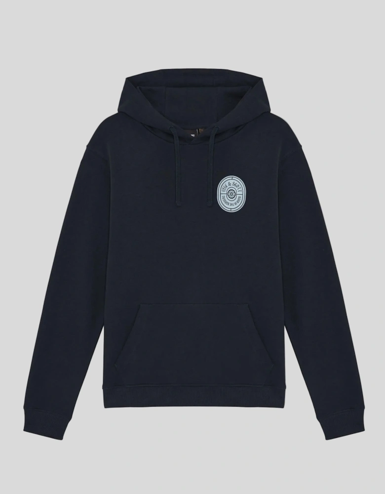 Graphic Badge Cotton Hoodie