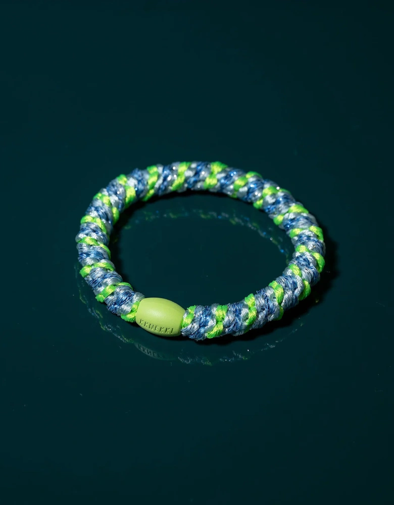 band in a mix of blue, neon green