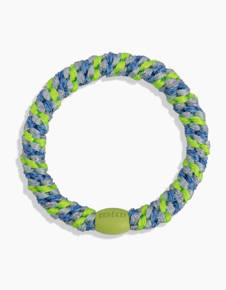 band in a mix of blue, neon green