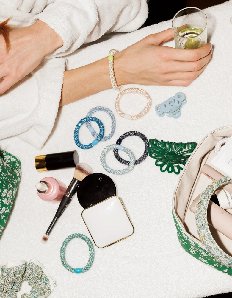 band in blue silver glitter