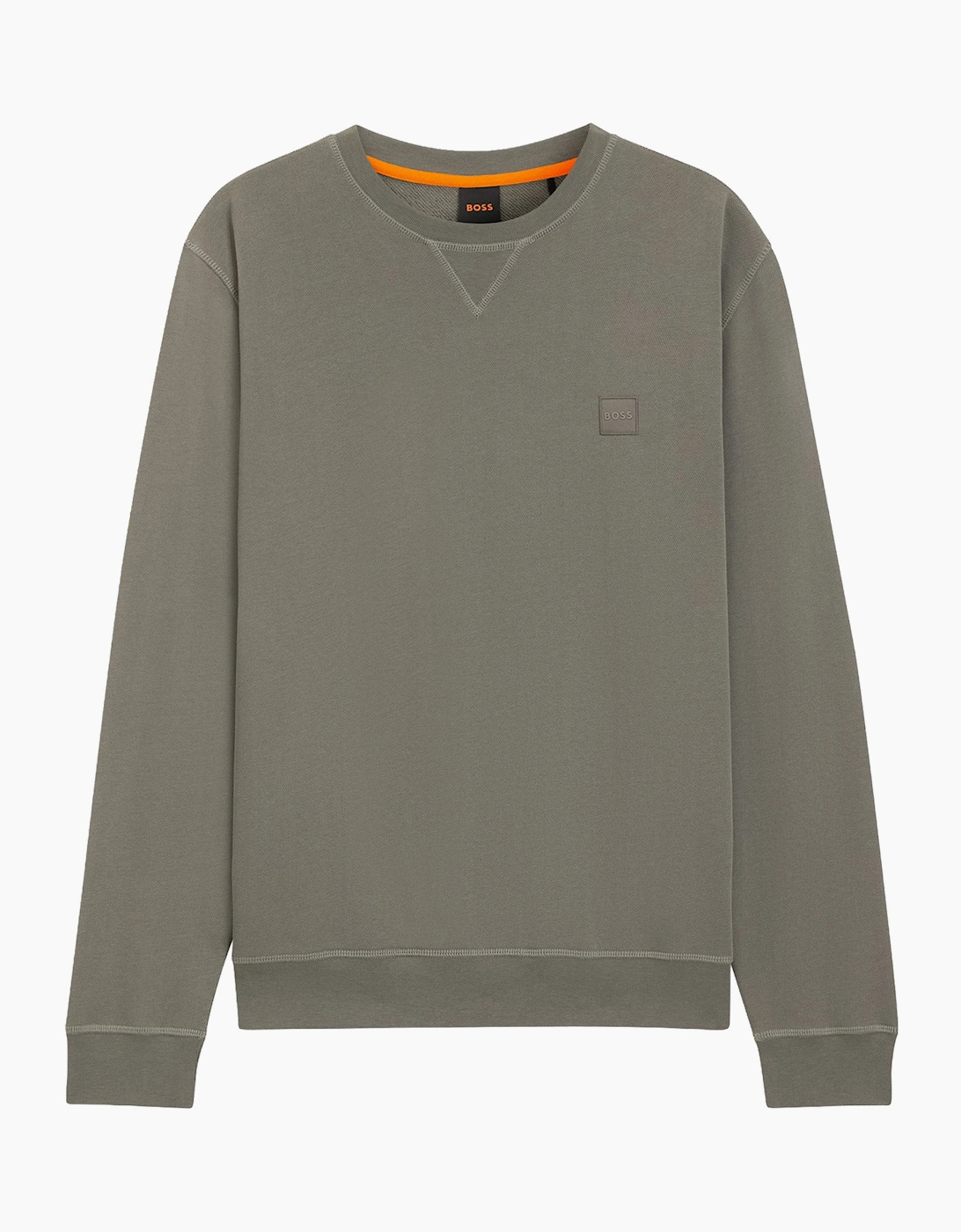 Hugo Boss Men's Grey Boss New Westart Crew Sweat  38 Medium