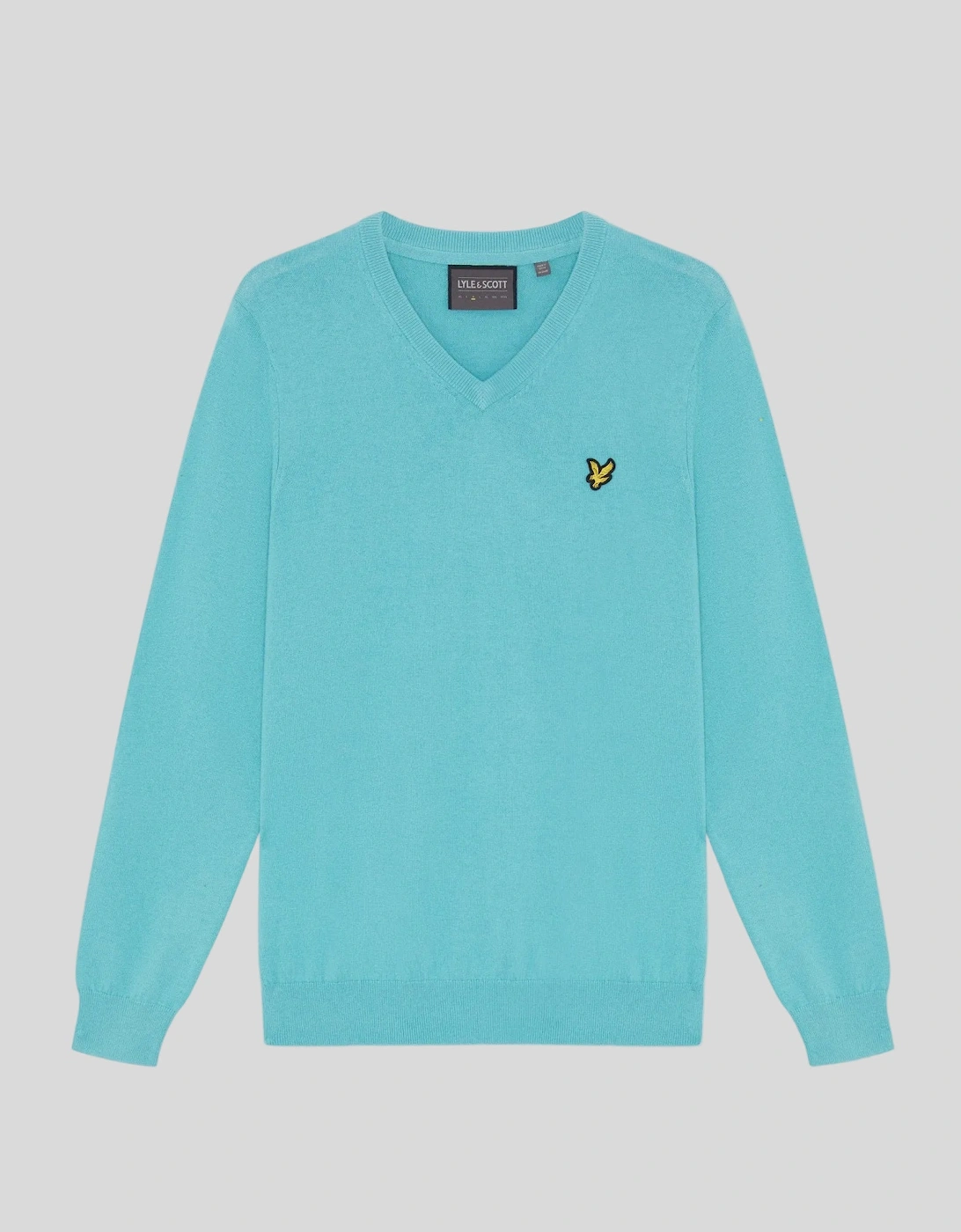 Cotton Blend V-Neck Jumper