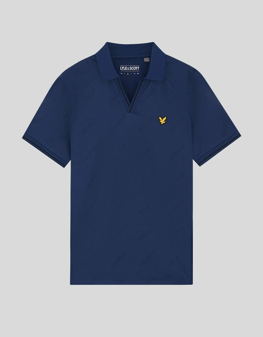 Sports Embossed Football Polo Shirt