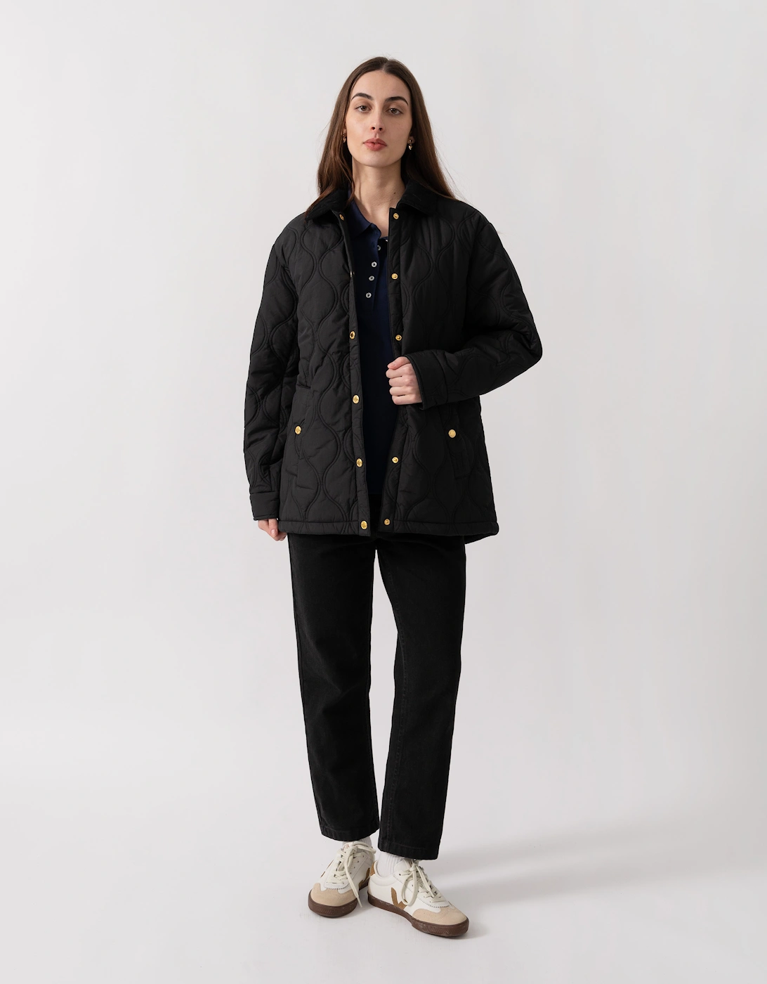 Hunter Witton Womens Quilted Jacket - Black