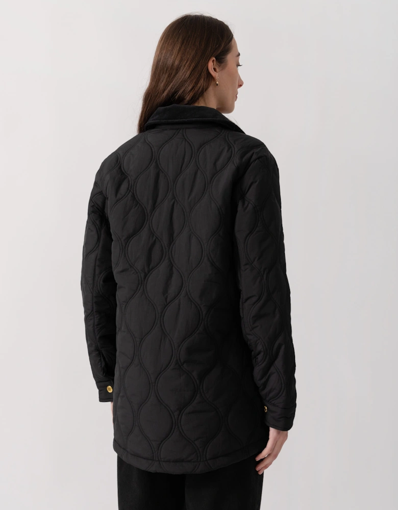 Hunter Witton Womens Quilted Jacket - Black