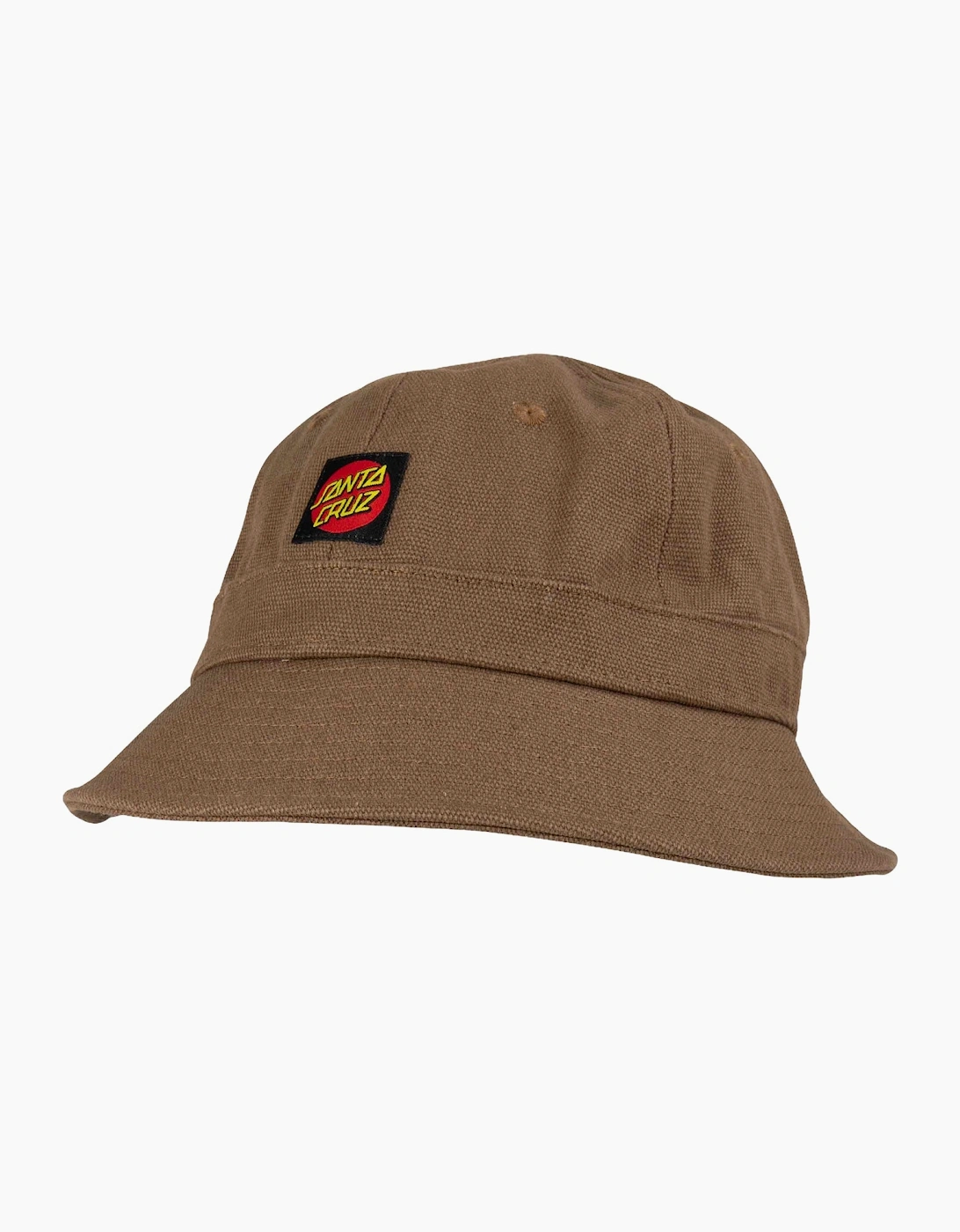 Mens Classic Label Bell Hat Bucket Hat - Taupe - OS, 2 of 1