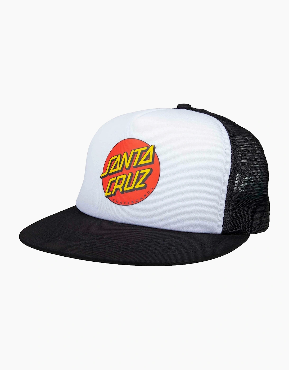 Men's Santa Cruz Mens Classic Dot Meshback Trucker Cap - Multi/White - Size: ONE size