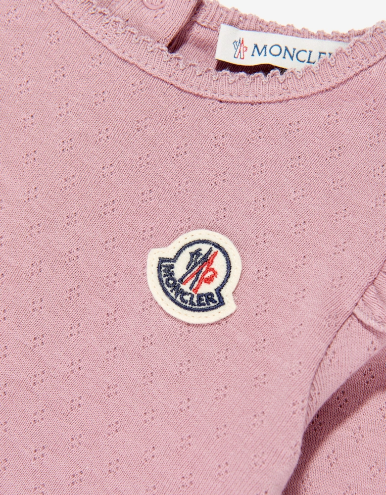 Enfant Baby Girls Long Sleeve Logo T-Shirt in Pink