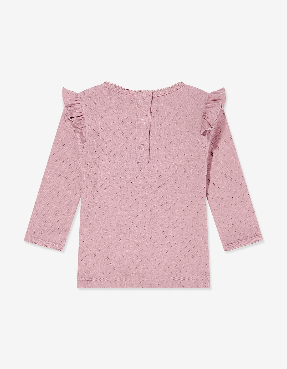 Enfant Baby Girls Long Sleeve Logo T-Shirt in Pink