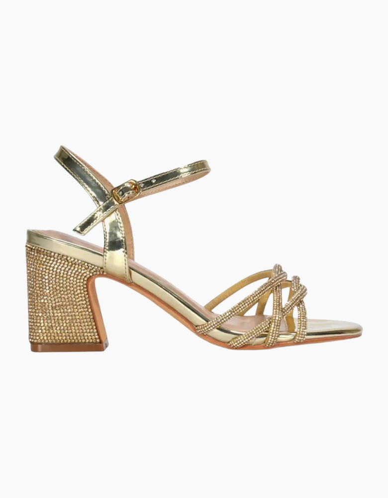 Womens/Ladies Gwen Rhinestone Sandals