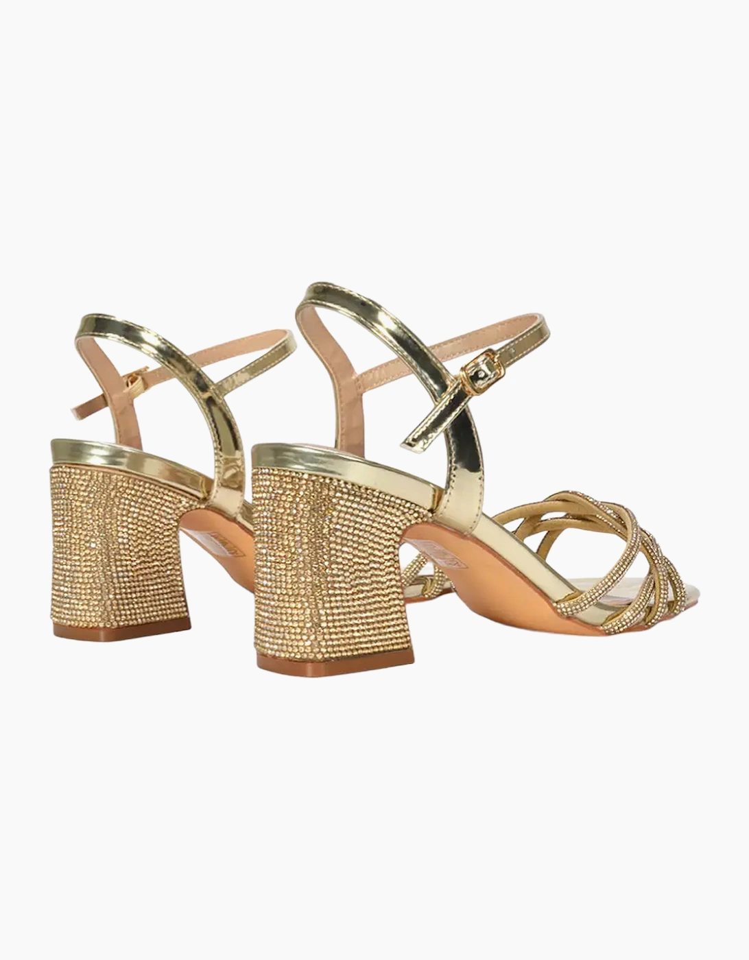 Womens/Ladies Gwen Rhinestone Sandals