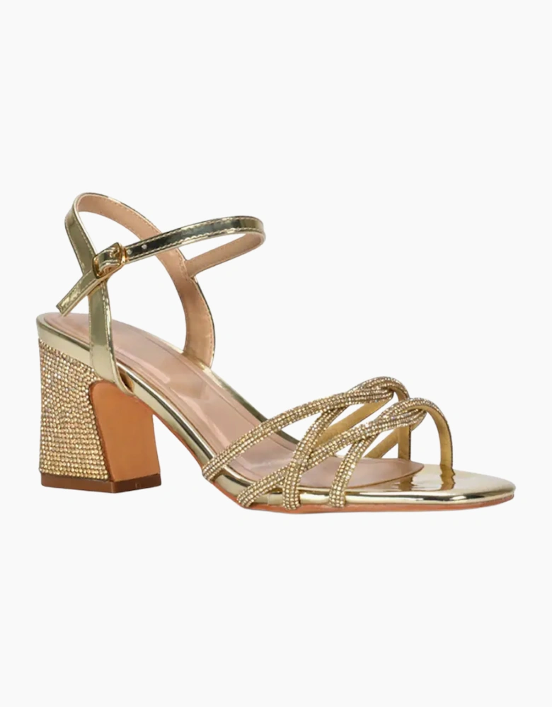 Womens/Ladies Gwen Rhinestone Sandals