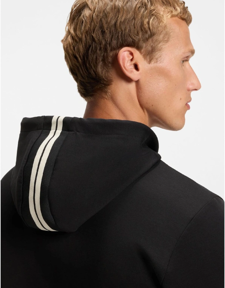 Zone Stripe Detail Zip Up Hoodie