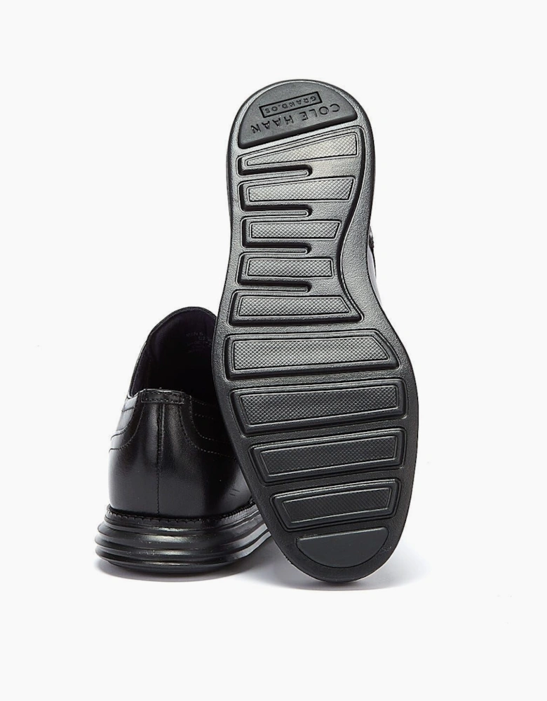 ØriginalGrand Wingtip Oxford Leather Men's Black Shoes