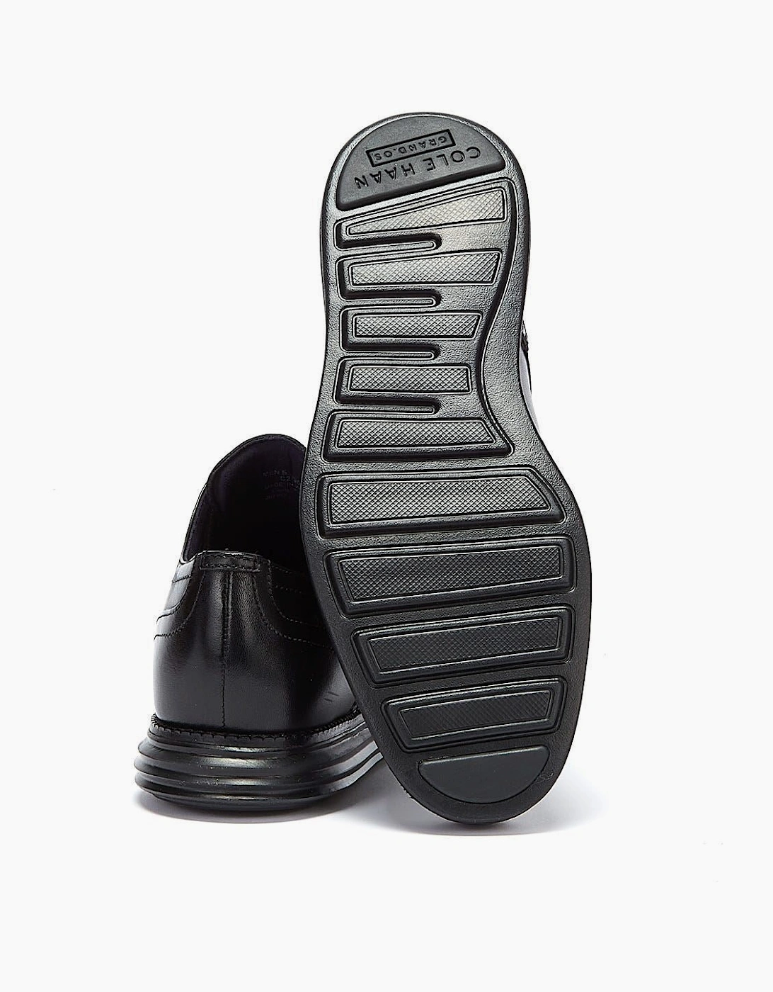 ØriginalGrand Wingtip Oxford Leather Men's Black Shoes