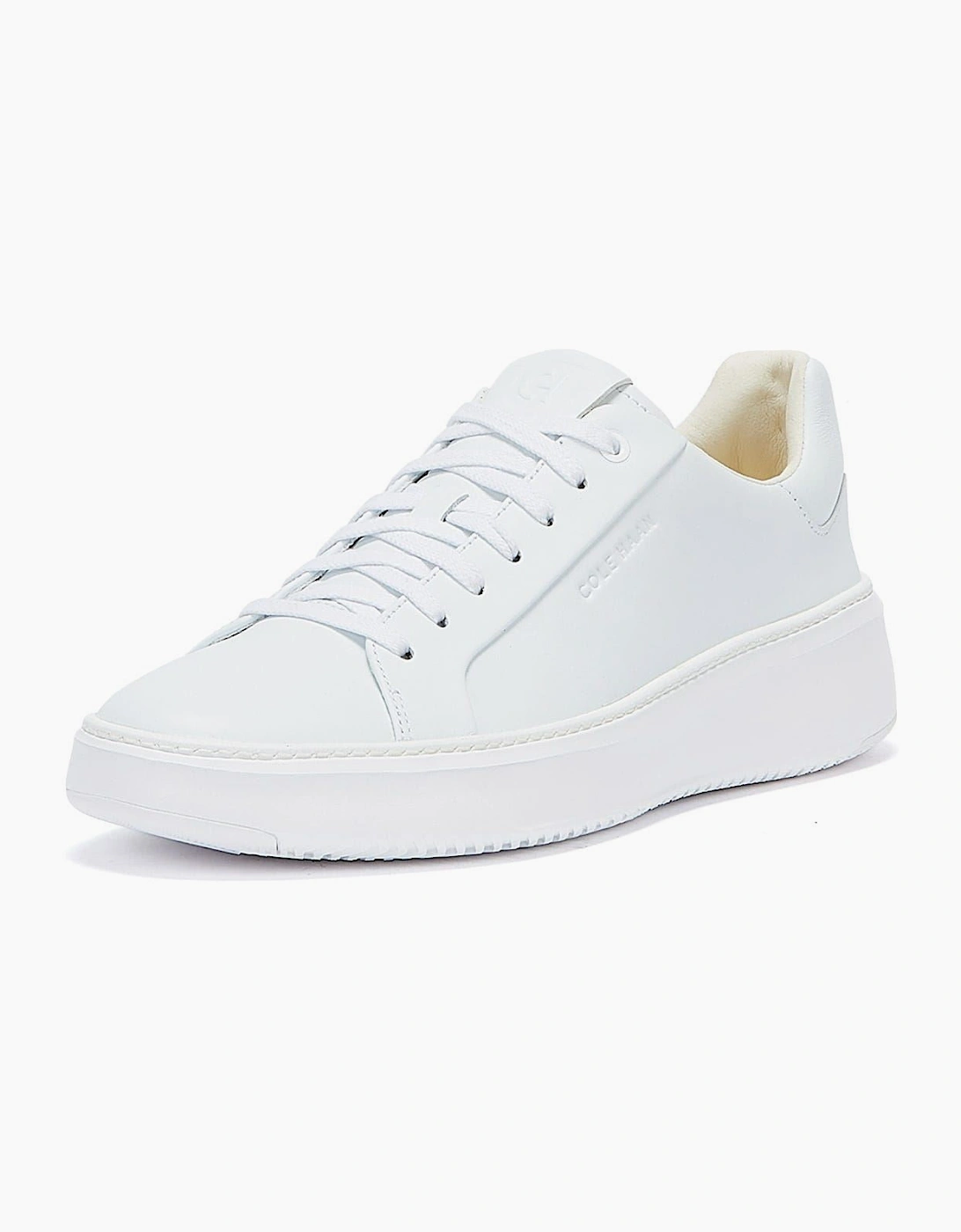 Grandprø Topspin Leather Men's Optic White Trainers