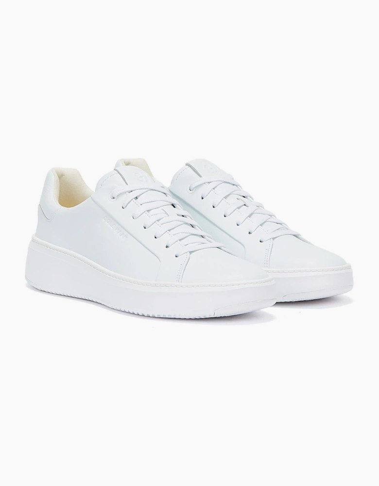 Grandprø Topspin Leather Men's Optic White Trainers