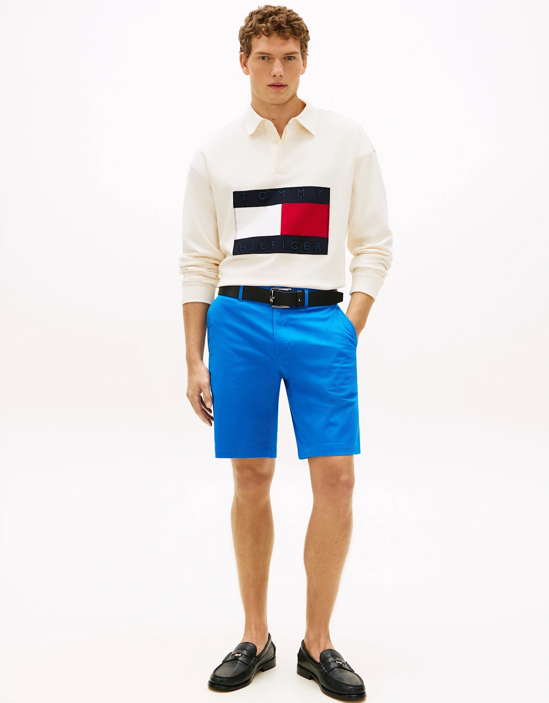 Denton 9.5 Inch Essential Mens Twill Shorts - Blue Orbit