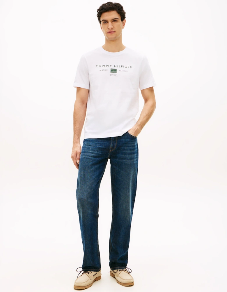 Brand Love Mono Stack Mens T-Shirt - White