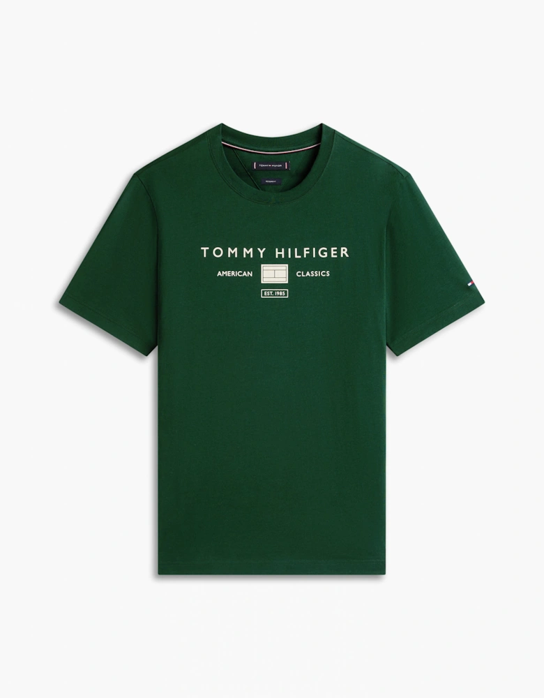 Brand Love Mono Stack Mens T-Shirt - Nocturnal Green