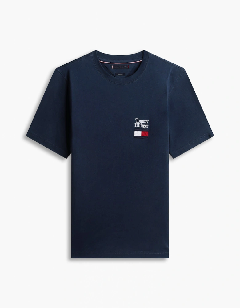 Brand Love Text Stack Mens T-Shirt - Desert Sky