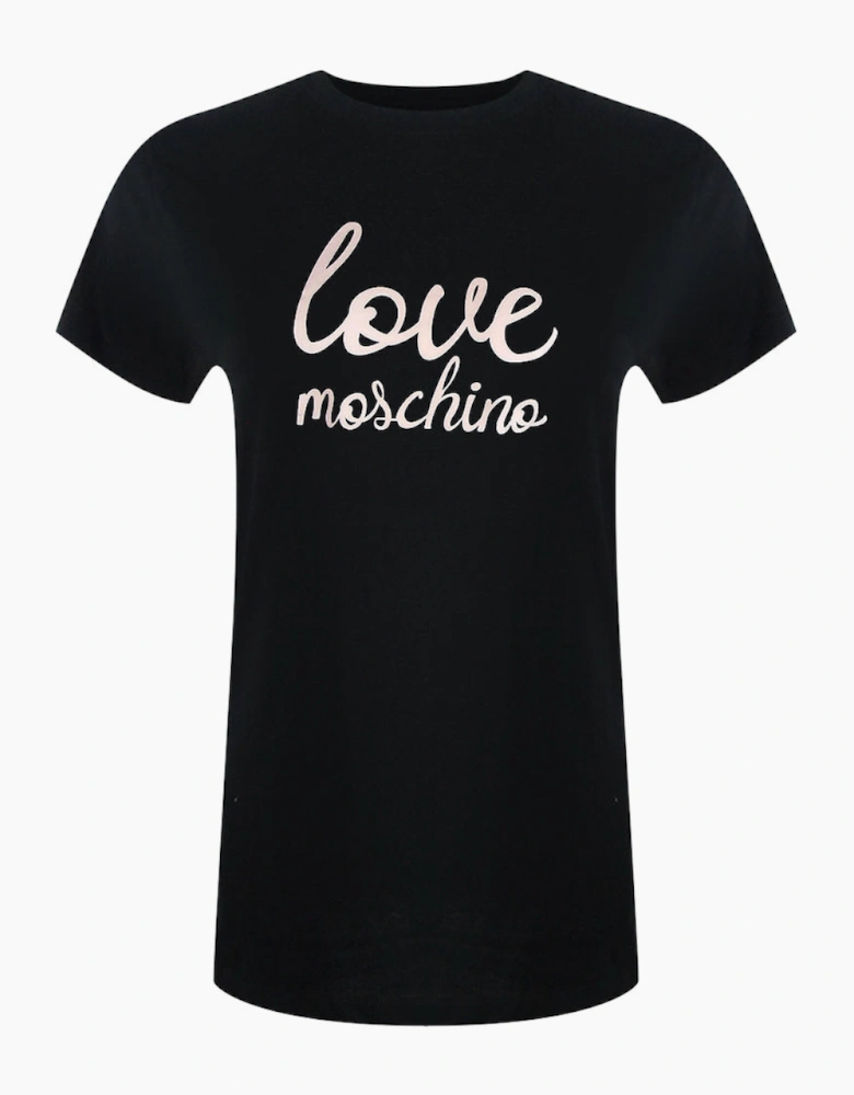 Cursive Logo Black T-Shirt