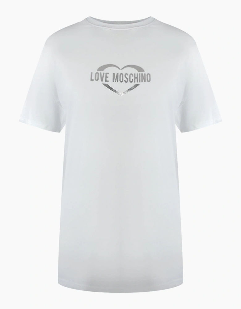 Shiny Heart Logo White T-Shirt